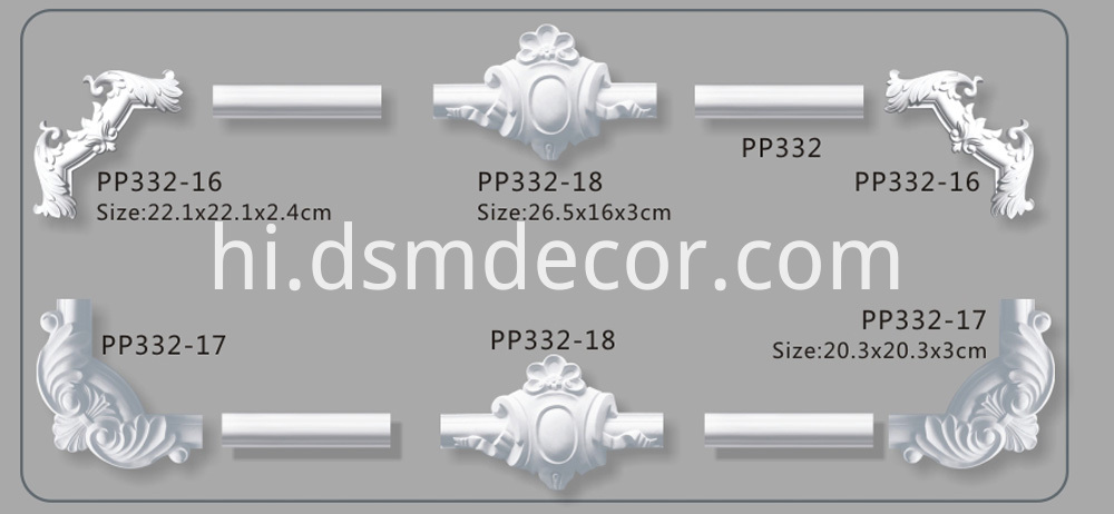 कुर्सी रेल और पैनल मोल्डिंग कॉर्नर Chair Rail and Panel molding Corner
